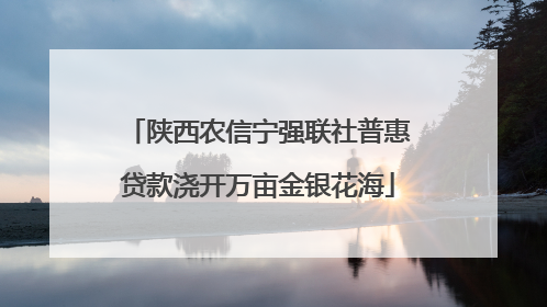 陕西农信宁强联社普惠贷款浇开万亩金银花海